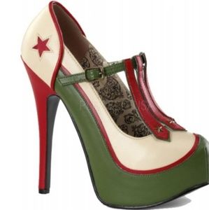 Bordello  Women's Teeze-43 T-Strap Pump